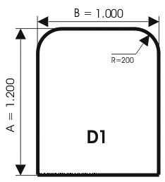 Szyba pod kominek, szkło - wzór D1 - ArtFuego