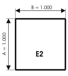 Szyba pod kominek, szkło - wzór E2 - ArtFuego