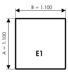Szyba pod kominek, szkło - wzór E1 - ArtFuego
