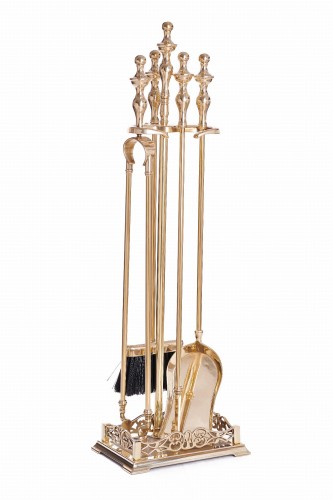 Akcesoria kominkowe z mosiądzu, POŁYSK - ArtFuego Z-1110-1-PO