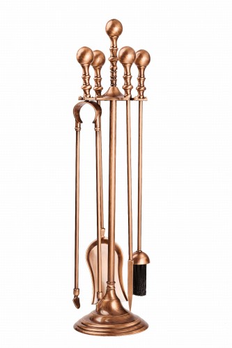 Akcesoria kominkowe z mosiądzu, PATYNA - ArtFuego Z-1101-1-PA