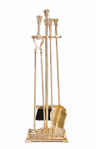 Akcesoria kominkowe z mosiądzu, POŁYSK - ArtFuego Z-1112-1-PO
