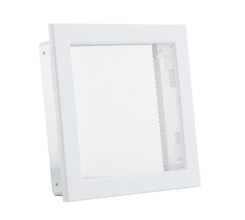 Kratka kominkowa PRO-V 220x220 z siatką, biała