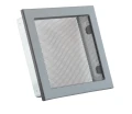 Kratka kominkowa PRO-V 220x220 z siatką, czarna