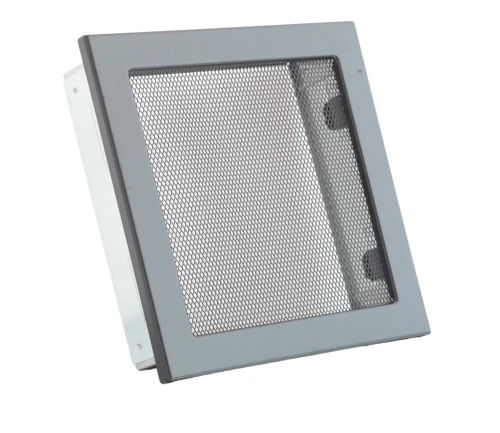 Kratka kominkowa PRO-V 220x220 z siatką, czarna