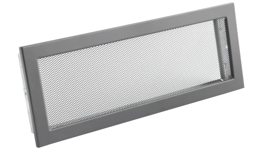 Kratka kominkowa PRO-V 450x170 z siatką, czarna