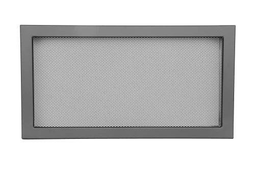 Kratka kominkowa PRO-V 450x240 z siatką, czarna
