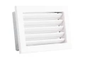 Kratka kominkowa PRO-V 200x145 ze stałą żaluzją, biała