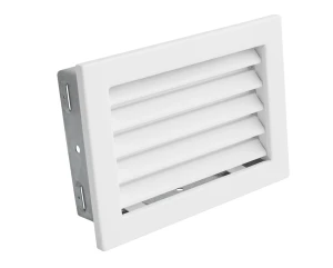 Kratka kominkowa PRO-V 240x170 ze stałą żaluzją, biała - ArtFuego