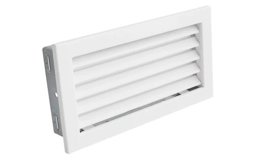 Kratka kominkowa PRO-V 325x170 ze stałą żaluzją, biała
