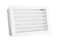 Kratka kominkowa PRO-V 325x195 ze stałą żaluzją, biała
