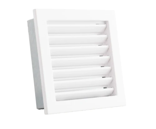 Kratka kominkowa PRO-V 220x220 ze stałą żaluzją, biała