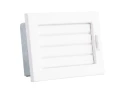 Kratka kominkowa PRO-V 190x170 z ruchomą żaluzją, biała