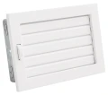Kratka kominkowa PRO-V 240x170 z ruchomą żaluzją, biała