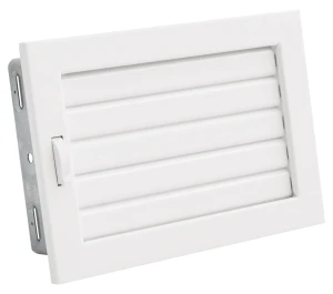 Kratka kominkowa PRO-V 240x170 z ruchomą żaluzją, biała - ArtFuego