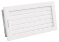 Kratka kominkowa PRO-V 325x170 z ruchomą żaluzją, biała
