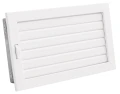 Kratka kominkowa PRO-V 325x195 z ruchomą żaluzją, biała