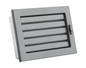 Kratka kominkowa PRO-V 240x170 z ruchomą żaluzją, czarna - ArtFuego