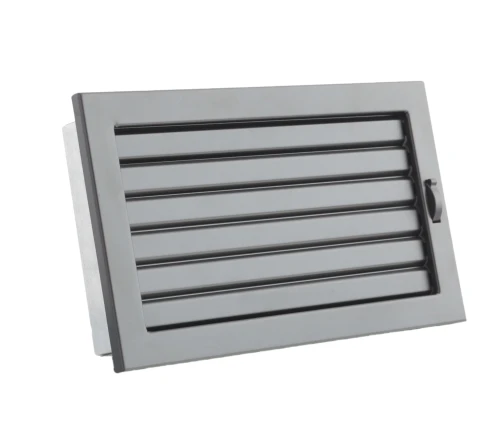 Kratka kominkowa PRO-V 325x195 z ruchomą żaluzją, czarna