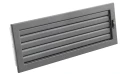 Kratka kominkowa PRO-V 450x170 z ruchomą żaluzją, czarna