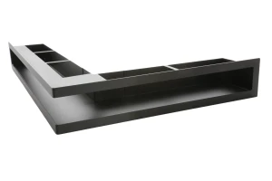 Luft PRO-V OPEN 500x700/100, narożny prawy bez ramki, czarny - ArtFuego