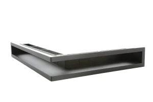 Luft PRO-V OPEN 500x700/70, narożny prawy z ramką, czarny - ArtFuego