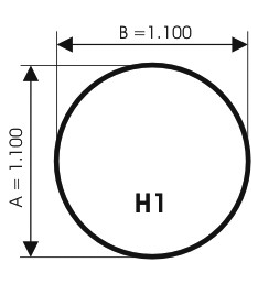 Szyba pod kominek, szkło - wzór H1 - ArtFuego