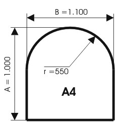 Szyba pod kominek, szkło - wzór A4 - ArtFuego
