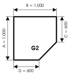 Szyba pod kominek, szkło - wzór G2 - ArtFuego