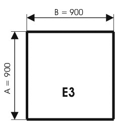 Szyba pod kominek, szkło - wzór E3 - ArtFuego