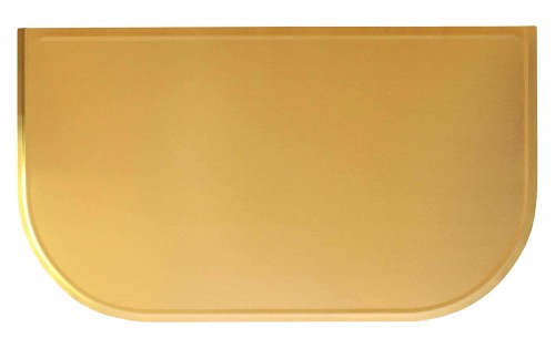 Blacha przed kominek z mosiądzu, SATYNA, 50x80 - ArtFuego B-1503-3-SA