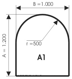Szyba pod kominek, szkło - wzór A1 - ArtFuego
