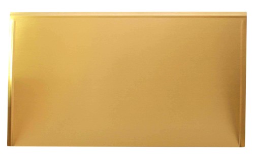 Blacha przed kominek z mosiądzu, SATYNA, 40x70 - ArtFuego B-1500-3-SA-K