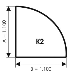 Szyba pod kominek, szkło - wzór K2 - ArtFuego