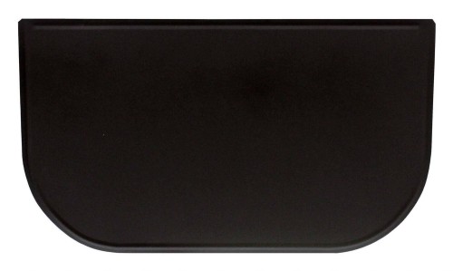 Blacha przed kominek ze stali, czarna, 60x100 - ArtFuego B-3504-3-CZ