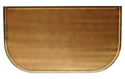 Blacha przed kominek z mosiądzu, PATYNA, 60x100 - ArtFuego B-1506-3-PA