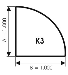 Szyba pod kominek, szkło - wzór K3 - ArtFuego