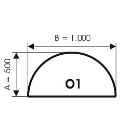 Szyba pod kominek, szkło - wzór O1 - ArtFuego