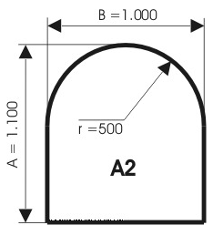 Szyba pod kominek, szkło - wzór A2 - ArtFuego